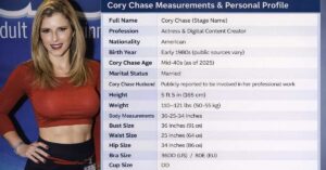 Cory Chase Measurements