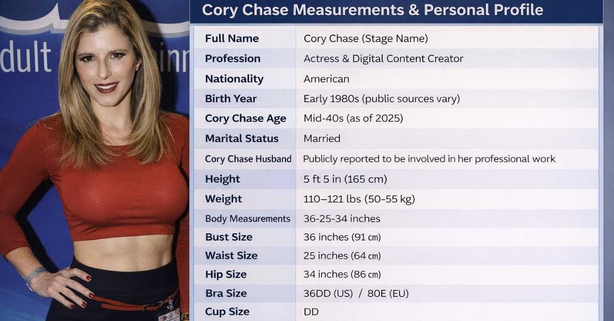 Cory Chase Measurements