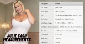 Julie Cash Measurements