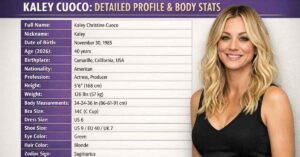 Kaley Cuoco Measurements