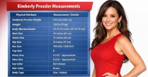 Kimberly Pressler Measurements