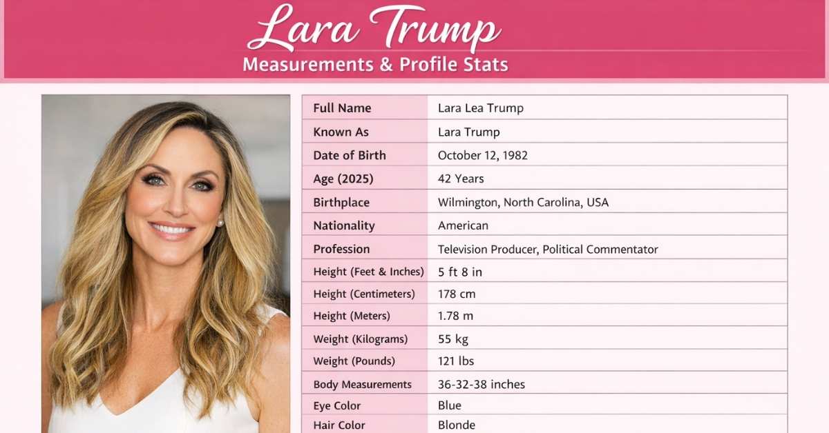 Lara Trump Measurements