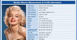 Marilyn Monroe Measurements
