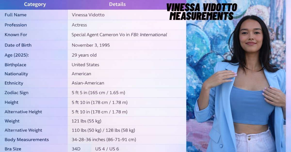 Vinessa Vidotto Measurements